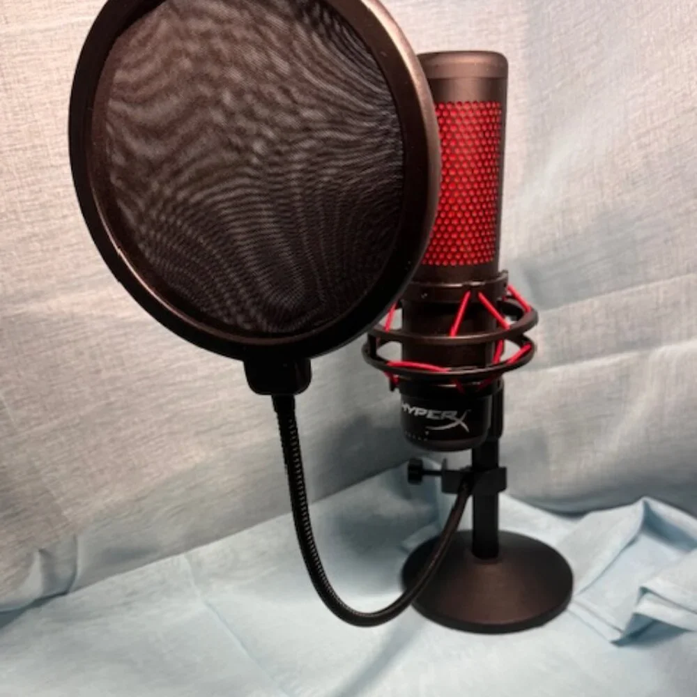 HyperX Quadcast Gaming Microphone with Pop Filter
